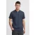 klasszikus tömör SDZakir férfi polo Ing  zipper Ing 21301022-ME-194010 kék Méret: L