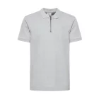 klasszikus tömör SDZakir férfi polo Ing  zipper Ing 21301022-ME-1541011 szürke Méret: M