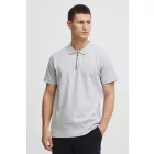 klasszikus tömör SDZakir férfi polo Ing  zipper Ing 21301022-ME-1541011 szürke Méret: XL