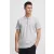 klasszikus tömör SDZakir férfi polo Ing  zipper Ing 21301022-ME-1541011 szürke Méret: XL