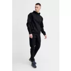 klasszikus tömör SDQuinton férfi pulóver in sweat szövet kapucnis pulóver 21301037-ME-194008 fekete Méret: 2XL