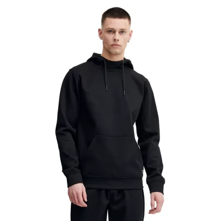 klasszikus tömör SDQuinton férfi pulóver in sweat szövet kapucnis pulóver 21301037-ME-194008 fekete Méret: M
