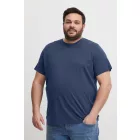 klasszikus BLEND BHGila BT férfi póló  kerek nyakú Ing Plus sizes 20716315ME-194024 kék Méret: 6XL