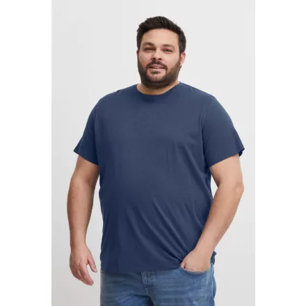 klasszikus BLEND BHGila BT férfi póló  kerek nyakú Ing Plus sizes 20716315ME-194024 kék Méret: 6XL