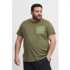 klasszikus BLEND BHBenedikt BT férfi póló  kerek nyakú Ing Plus sizes 20716313ME-190515 zöld Méret: 5XL