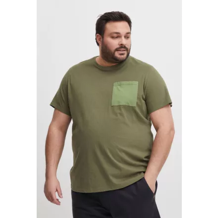klasszikus BLEND BHBenedikt BT férfi póló  kerek nyakú Ing Plus sizes 20716313ME-190515 zöld Méret: 6XL