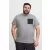 klasszikus BLEND BHBenedikt BT férfi póló  kerek nyakú Ing Plus sizes 20716313ME-184006 szürke Méret: 4XL