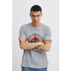 klasszikus BLEND férfi póló  kerek nyakú Ing 20715022-200274 szürke Méret: L
