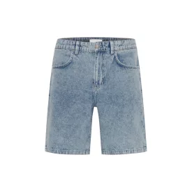   klasszikus alkalmi FRIDAY férfi farmer Sort Rövidnadrág  zipper Farmer Sort Rövidnadrág 20504680-200438 kék Méret: XL
