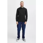 klasszikus BLEND BHCerstan férfi vékony kötött pulóver kerek nyakú kötött pulóver 20716722ME-194007 Fekete Méret:2XL