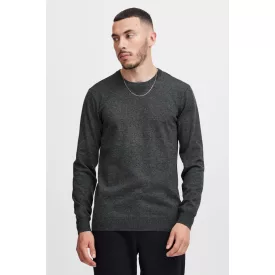  klasszikus BLEND BHCerstan férfi elegáns kötött Pulóver  kerek nyakú kötött Pulóver 20716722ME-200278 szürke Méret: 2XL
