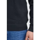 klasszikus BLEND BHCerstan férfi vékony kötött pulóver kerek nyakú kötött pulóver 20716722ME-194024 Kék Méret:2XL