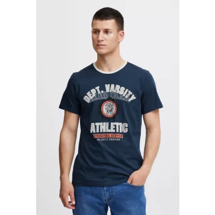 klasszikus BLEND BHOrion férfi póló  kerek nyakú Ing 20716730ME-194024 kék Méret: 2XL