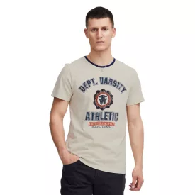   klasszikus BLEND BHOrion férfi póló  kerek nyakú Ing 20716730ME-141107 szürke Méret: XL