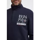 klasszikus FQ1924 FQWilliam férfi pulóver álló gallérral 21900589-194011 Szürke Méret:M