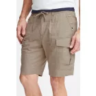 klasszikus FQ1924 FQHenry linen férfi linen Sort Rövidnadrág  zipper Sort Rövidnadrág 21900624-161104 bézs Méret: M