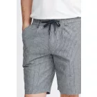 klasszikus FQ1924 FQHenry férfi linen Sort Rövidnadrág  zipper Sort Rövidnadrág 21900626-194011 szürke Méret: M