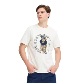   klasszikus BLEND férfi póló  kerek nyakú Ing 20717344-203634 fehér Méret: 3XL