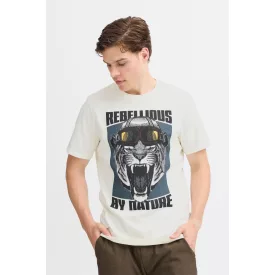   classic BLEND férfi póló kerek nyakkal ing 20717344-203635 Fehér Méret:2XL