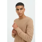 klasszikus BLEND férfi elegáns kötött Pulóver  kerek nyakú kötött Pulóver 20717260-161315 bézs Méret: XL