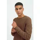 klasszikus BLEND férfi elegáns kötött Pulóver  kerek nyakú kötött Pulóver 20717260-181031 barna Méret: L