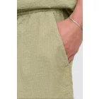 klasszikus tömör SDLiam Seersucker férfi Sort Rövidnadrág  label detail alkalmi Sort Rövidnadrág 21108637-170613 zöld Méret: XL