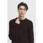 klasszikus CASUAL FRIDAY CFHeine férfi vastag kötött pulóver címke részlettel kötött pulóver 20505605-193911 Fekete Méret:2XL