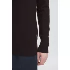 klasszikus alkalmi FRIDAY CFHeine férfi chunky kötött Pulóver  label detail kötött Pulóver 20505605-193911 fekete Méret: 3XL