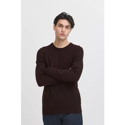 klasszikus CASUAL FRIDAY CFHeine férfi vastag kötött pulóver címke részlettel kötött pulóver 20505605-193911 Fekete Méret:XL