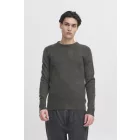 klasszikus CASUAL FRIDAY CFHeine férfi vastag kötött pulóver címke részlettel kötött pulóver 20505605-50818 Szürke Méret:L