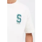 klasszikus tömör SDRowdy férfi póló  kerek nyakú Ing 21108686-114201 fehér Méret: 2XL