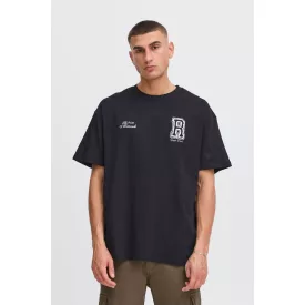   klasszikus tömör SDRowdy férfi póló  kerek nyakú Ing 21108686-194008 fekete Méret: L