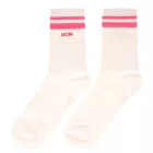 10 pár Comfortable ZWILLINGSHERZ női Tennis Zokni  MOIN Embroidery, Everyday Zokni, pamut Zokni 4603S K248142 fehér/rózsaszín Méret: N