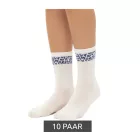10 pár Comfortable ZWILLINGSHERZ női Tennis Zokni  Leopard Print - Everyday Zokni, pamut Zokni 4603S K248144 fehér/kék Méret: N