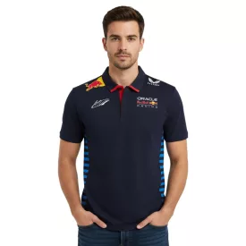   Oracle red bull Max Verstappen verseny 2024 Formula 1 F1 Team férfi Polo Ing  Sponsor Logos sport Ing 701231016 001 Navy Méret: 3XL