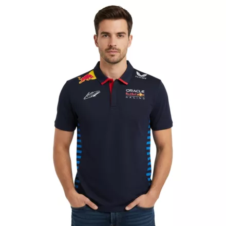 Oracle red bull Max Verstappen verseny 2024 Formula 1 F1 Team férfi Polo Ing  Sponsor Logos sport Ing 701231016 001 Navy Méret: XXL
