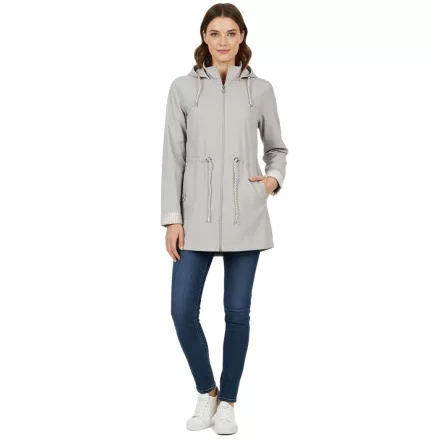 Timeless Wedolina Linda női Transitional dzseki kabát Kabát, nadrág kabát  Detachable kapucni, Sporty Spring dzseki kabát Kabát 6556620 szürke Méret: L