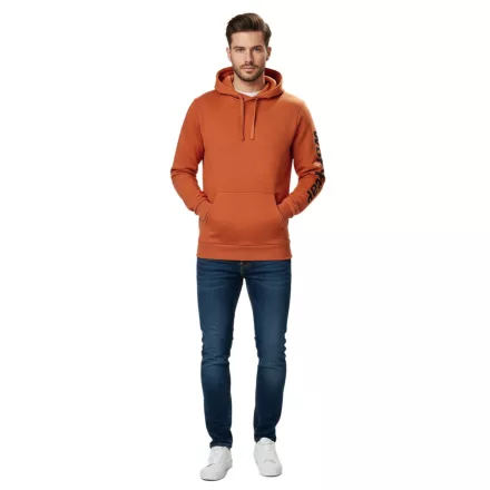 Helly Hansen Logo Férfi Hoodie, Pamut Pulóver Kapucnival, 300 g/m², Pulóver 79264, Narancs vagy Sötétkék Méret:XL