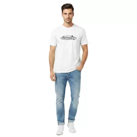   Extravagant Formula 1 F1 verseny Division férfi kerek nyakú póló, Organic pamut, rövid ujjú, 180 g/m², 701227625 001, fehér Méret: XXS
