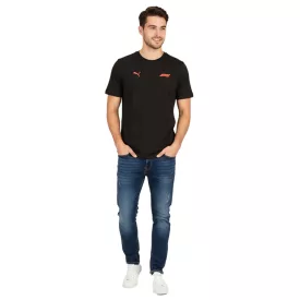   Sporty PUMA x F1 Formula 1 Motorsport férfi póló, pamut Ing, F1 klasszikus 701228165 001 fekete Méret: XS