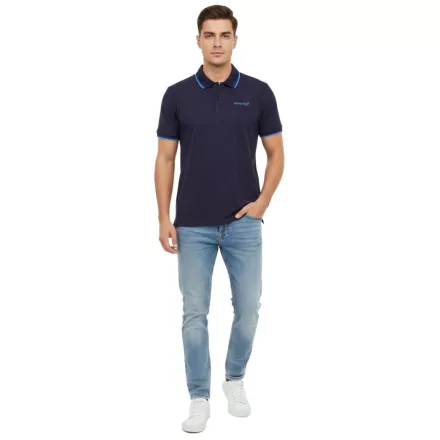 Sporty Formula E férfi nadrág-újj Polo Ing, Sustainable pamut Ing  Formula E Logo 701223597 001 Navy kék Méret: XXL