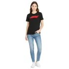 Sporty PUMA x F1 Formula 1 Motorsport női póló, pamut Ing, F1 klasszikus 701229125 001 fekete Méret: S