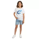 Colorful Formula E gyerek'' nadrág-újj póló, Sustainable pamut Ing  Formula E Logo, 701223593 002, fehér/kék Méret: 140