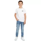 trendi Formula E verseny Division gyerek'' nadrág-újj pamut póló  Cartoon Print, 160 g/m², 701226975 001, fehér Méret: 116