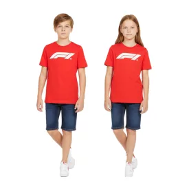   Sporty PUMA x F1 Formula 1 Motorsport gyerek'' póló, pamut Ing, F1 klasszikus 701228309 002 piros Méret: 128