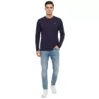 Sporty Formula E férfi hosszú-újj pamut Ing  Formula E Logo és Lettering, Longsleeve 701223396 001 Navy kék Méret: XXS