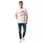Colorful Formula E férfi póló, pamut Ing  Colorful Formula E Logo, Summer Ing 701223579 002 fehér/rózsaszín/sárga Méret: XL