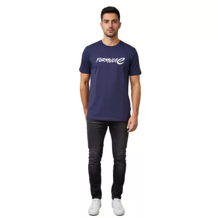 klasszikus Formula E férfi póló, Sustainable pamut Ing  Formula E Logo, Summer Ing, Motorsport, 701224451 001 kék Méret: 3XL