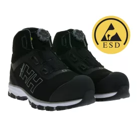   vízálló Helly Hansen Chelsea Evolution Mid Boa S3 női Safety Cipő  Ortholite és Helly Tech® Membrane, Wide Fit, védelem Class S3, 78269_930, fekete/szürke Méret: 40