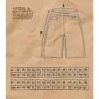 HOMEBOY x-tra férfi Baggy farmer Sort Rövidnadrág, 5-zseb stílus, pamut Sort Rövidnadrág, kék 01SH0379 Méret: 22